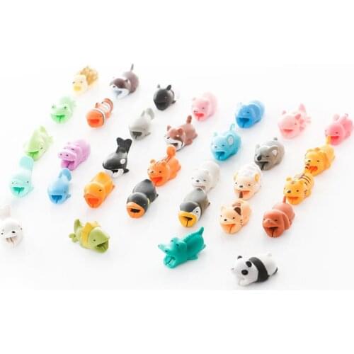 Cute Cable Buddy Protector For IOS Android USB Charging Cable Line Animal Cable Protector Accessories For Mobile Phones ADORABLE