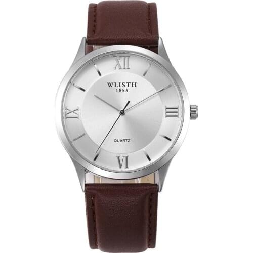 Mens Watch Fashion Business Wristwatch Waterproof Leather Belt Watch Large Dial Relojes Hombre 2020 Erkek Saat