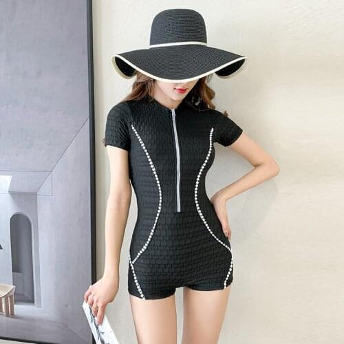2021 New Arrival Close-fitting Modern Stylish with Breast Pad One Piece Bathing Suit Women Swimsuit