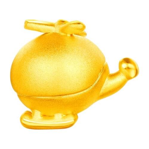 New Arrival 24K Yellow Gold Bracelet Women 999 Gold aircraft Bracelet