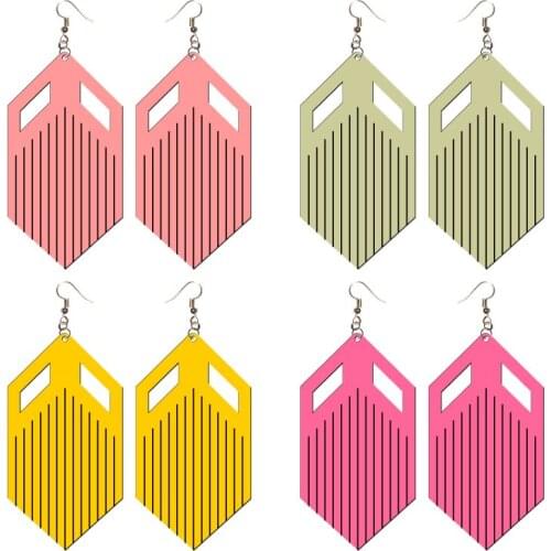 New Earrings, Wooden Die Scrapbooking C296-14 Cutting Dies Compatible with most die cutting machines