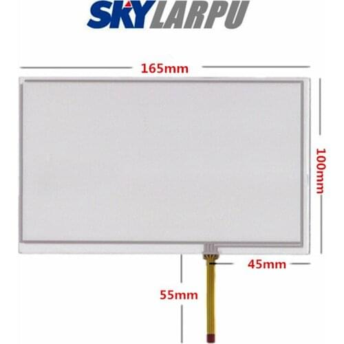 New 7"Inch 165*100mm 4 Wire Resistive Touch Screen GPS Navigation Touchscreen Digitizer Panel Glass Free Shipping