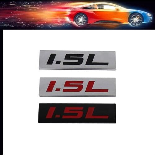 Premium 1.5L 1.5 L car Engine Hood Fender trunk Tail Rear Bonnet Nameplate Decal Emblem Badge Sticker for Universal