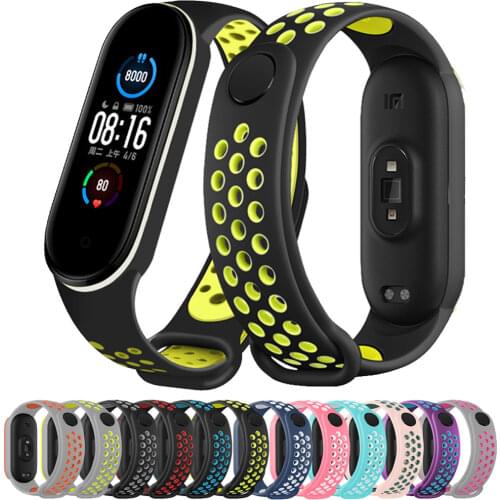 Strap for Mi band 6 Bracelet Sport Silicone Miband4 miband 5 Wrist correa belt Replacement Wristband for xiaomi Mi band 4 3 5 6