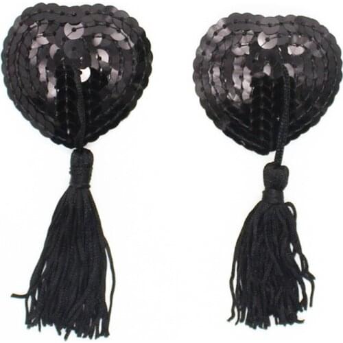 Sexy Toys Tassel Heart Adhesive Silicone Nipple Cover Pasties Breast Bra juguetes sexuales para la mujer SM Sex Toys for Women