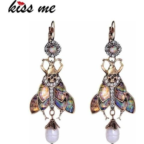 Kissme Drop Earrings Wholesale Christmas Jewelry Cultured Pearl Acrylic Earrings Bohe Women Earrings Fashion Accessories