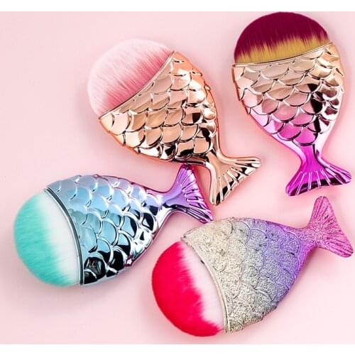 4 Colors Nail Brush Plastic Cleaner for Acrylic UV Gel Nails Art Manicure Care Accessory Cleaning Remove Dust Powder