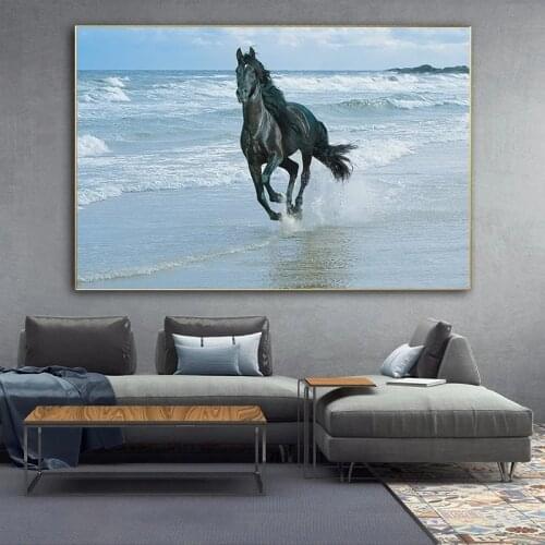 Nordic Running Horse Canvas Posters and Prints on The Wall Animal Canvas Art Pictures Home Wall Decoration Canvas Prints