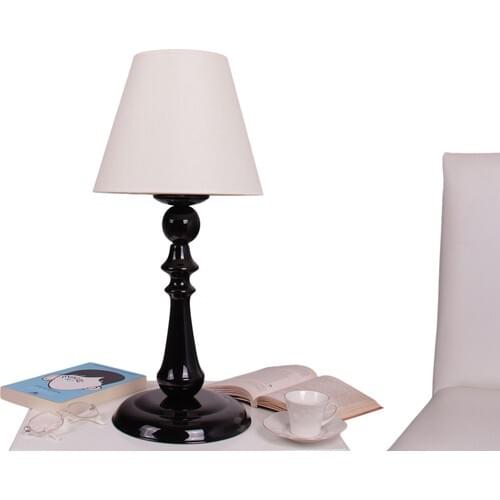 Umur Lighting Zen Black Foot White Hat Lampshade