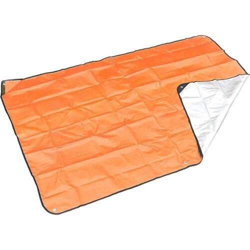 Outdoor Emergency Sleeping Bag Thermal Waterproof PE Aluminium Film Lightweight Portable First Aid Blanke Camping Survival Gear