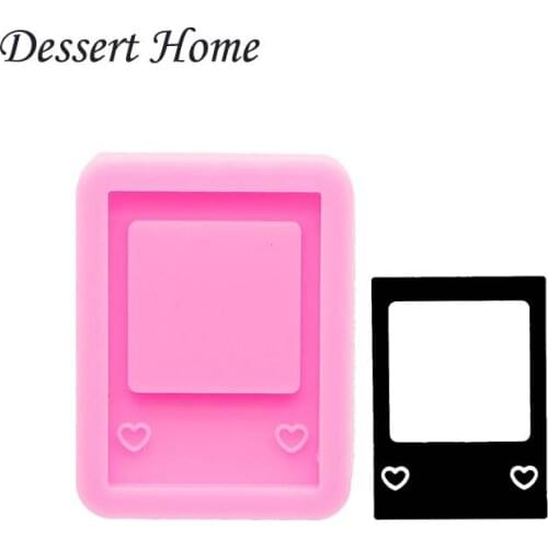 DY0988 Bright Photo frame Keychain Molds, Silicone Resin Art Diy Mold, Epoxy Mould, Supplies for Jewelry, Polymer Clay