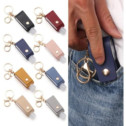 1PC Travel Portable Keychain Hand Gel Holder Split Bottles Mini Hand Sanitizer Split Bottle No Clean Detachable Cover Bottle