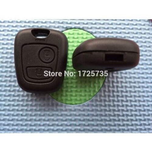 10Pcs/Lot New Replacement Auto Case For Peugeot 2 Buttons Remote Key Blank Shell Suit For VA2 HU83 Blade (Without Blade) No Logo