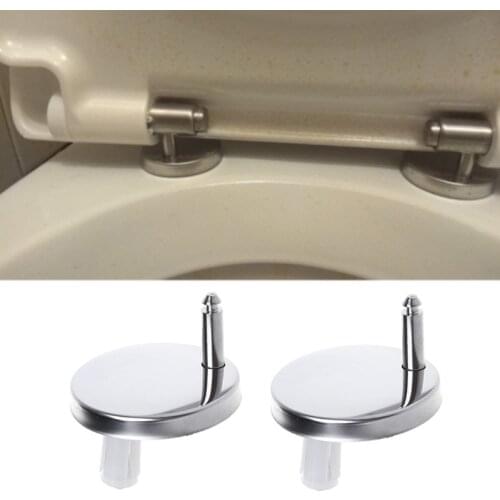 2Pcs Top Fix WC Toilet Seat Hinges Fittings Quick Release Hinge Screw Drop Shipping