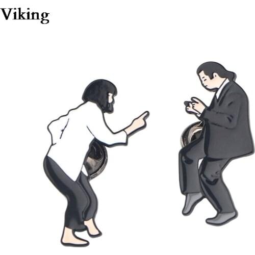 20pcs/lot Cool Cartoon Badges Brooches Alloy Metal Pin Jacket Backpack Badge Hat Tie Pin Fashion Jewelry for Friends G0771