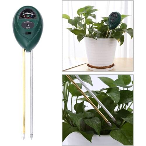 3.5 - 8.0 PH 3 in 1 PH Meter ph Tester Soil Moisture Meter for Plants Crops Flowers Vegetable Hydroponics Soil Analyzer