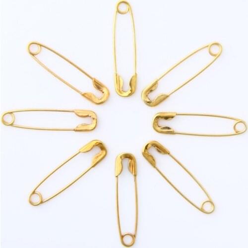 500 Pieces Mini Safety Pins Findings Golden Silver Black Anti Copper 19mmx5mm Safety Pin DIY Jewelry Findings
