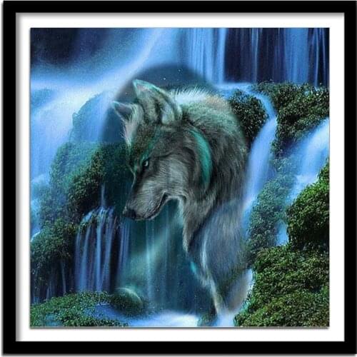 Diamant painting diamond painting full square Diamond embroidery animals wolf diamond round diamond paint 470DD 5d diy