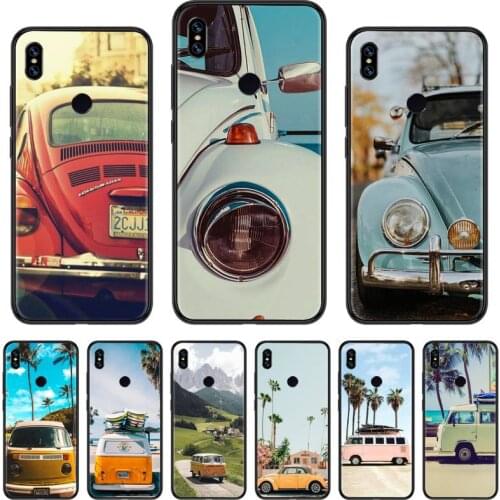 Retro bus Car pattern mobile Phone Case For Xiaomi Redmi 7 8 9t a3 9se k20 mi8 max3 lite 9 note 9s 10 pro