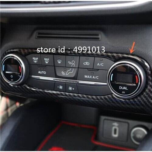 For Ford Focus 2018 2019 2020 Car Styling Cover Trim Conditioning Middle Air Condition Switch Button Outlet Vent Hoods 1pcs