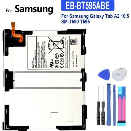 EB-BT595ABE Battery 7300mAh For Samsung Galaxy Tab A2 10.5 SM-T590 T595 Tablet Bateria