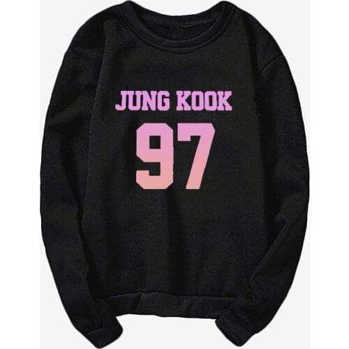 Jungkook Shirt Kpop Tee Ultra Cotten Kpop Boys Band Hooded Unisex Fashion Couple Sweatshirt Top Apparel Top Sweatshirt