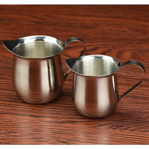 Milk Steaming Frothing Pitcher, Stainless Steel Non-Stick Milk Jug Pull Flower Cup Perfect For Coffee Cappuccino Latte Art
