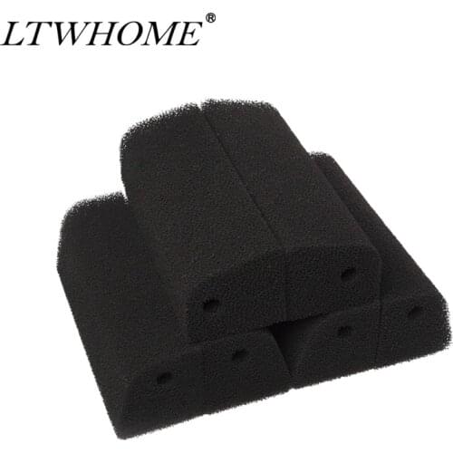 LTWHOME Design Aquarium Active Carbon Sponges Compatible with Ferplast Bluclear 07 Sponges Fit for Bluwave Internal Filter