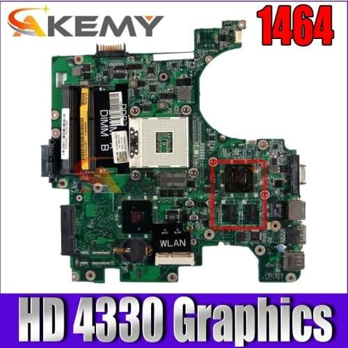 Akemy For Dell Inspiron 1464 14 inch Laptop Motherboard HM55 HD 4330 Graphics free cpu DA0UM3MB8E0 CN-0953PN 0953PN