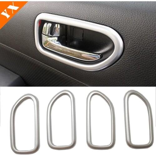 For Nissan X-Trail T31 X trail 2008 2009 2010 2011 2012 2013 ABS Chrome Car Inner Door Bowl Decoration Strip Trim Accessories