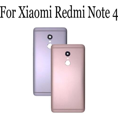100% New Battery Back Rear Cover Door Housing For Xiaomi Redmi Note 4 Battery Back Cover RedmiNote4 Replacement Parts Cases