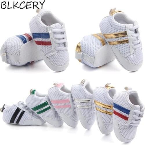 Brand New Fashion First Walkers Newborn Footwear Infant Crib Shoes Toddler Training Shoes Baby Girl Boy Soft Sole Sneakers 0-18M
