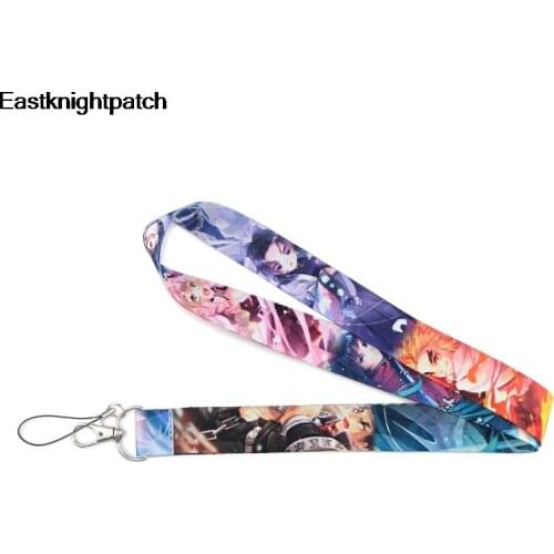 E1519 Anime Lanyard Cute Neck Strap Lanyards for keys ID Card Gym Mobile Phone Straps USB badge holder DIY Hang Rope Lariat
