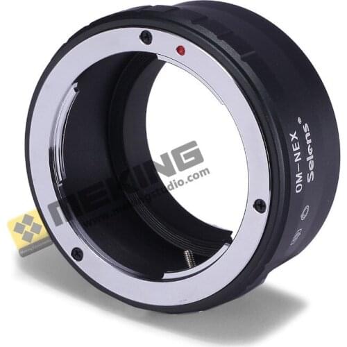 Selens lens adapter ring metal support AV/m for Olympus OM mount for Sony NEX-7 NEX-6 NEX-6L NEX-5T NEX-5 NEX-F3 NEX-C3