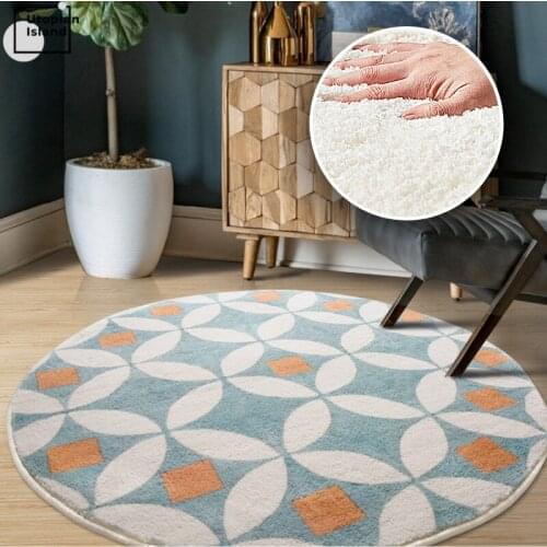 Nordic Carpet Modern Living Room Persian Plush Rug Baby Bedroom Carpet Plush Bedside Carpets Fluffy Rug Furry Mat For Children