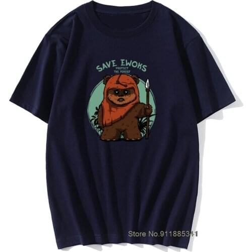Brand New Men T Shirts Eco Warriors Ewoks Save The Forest Artsy Awesome Artwork Casual High Street Tee Shirts For Man