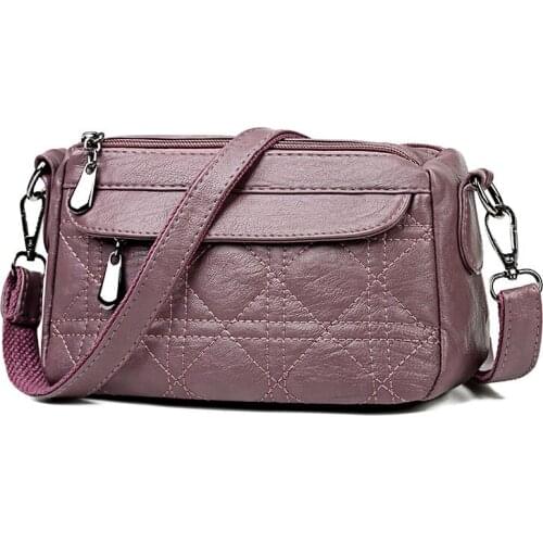 Vento Marea Pu Leather Women Shoulder Bags 2021 Soft Flap Ladies Crossbody Designer Style Female Purse & Handbag 2 Zipper Pocket