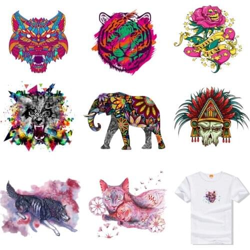 Iron-on Transfers for Clothing Patches Clorhing Stickers Rock Stripe Diy Punk Patch Vinyle Thermocollant Flex Fusible Transfer C