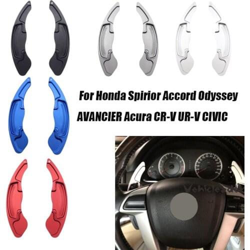 2X Aluminum Alloy Steering Wheel Shift Paddle Shifter Extension For Honda Spirior Accord Odyssey AVANCIER Acura CR-V UR-V CIVIC
