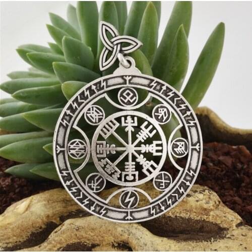Vintage Viking Pendant Nordic Viking Rune Amulet Mens Necklace