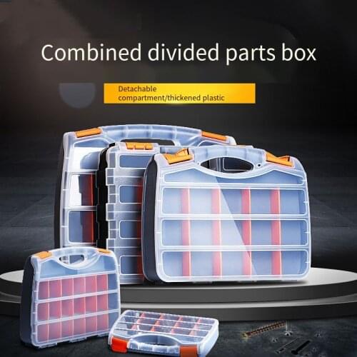 Toolbox Storage Box Storage Plastic Lattice Cabinet Combined Classification Multifunctional Portable Parts Screw Element Best
