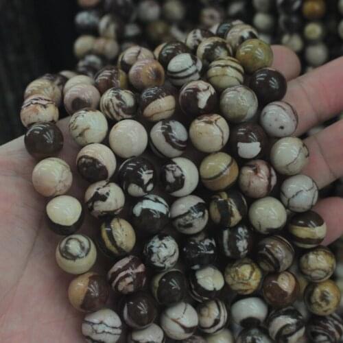 Zebra jaspers stone beads natural stone beads DIY spacer beads for jewelry making strand 15" wholesale