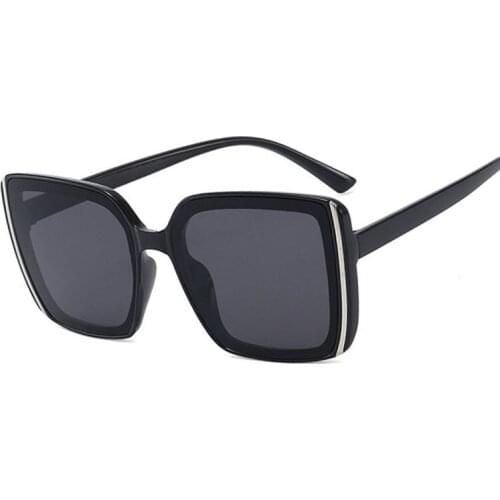 Oversize Frame Shades Sunglasses Women Vintage PC Frame Eyewear Women Sun Glasses Retro Lunettes Oculos Gafas Steampunk