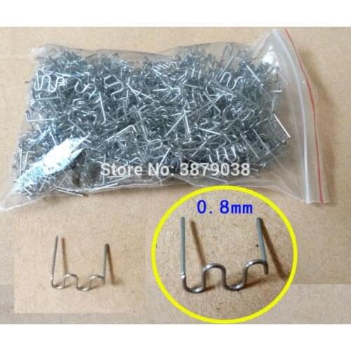 1000PCS 0.8mm Wave Staples For Hot Stapler Plastic Welder Bumper Repair Machine