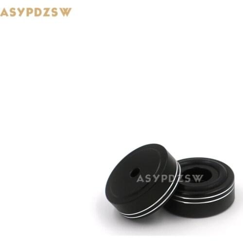 4PCS 30*12 C Style Sandblasting black Aluminum amplifier Speaker damping pads Computer machine feet