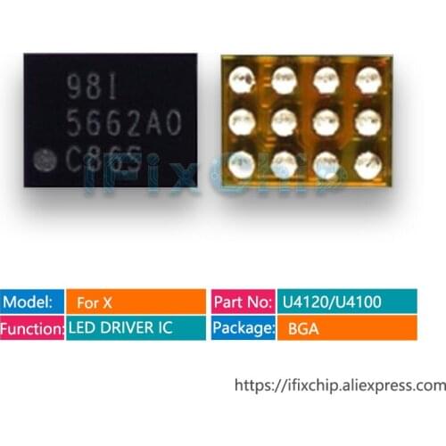 5pcs/lot U4120 For iphone X LM35662 5662A0 LED STROBE DRIVERS IC Chip