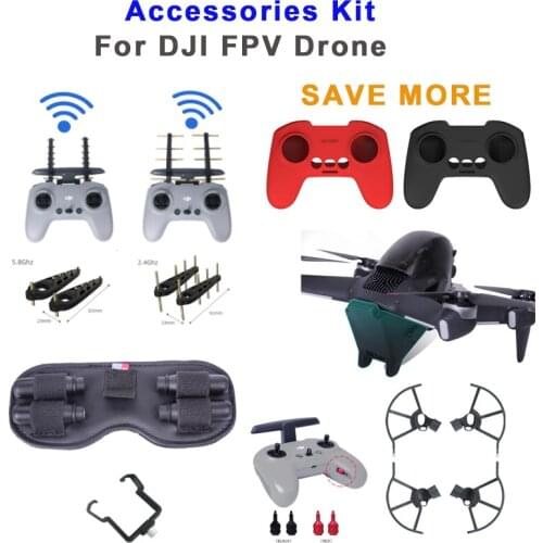 DJI FPV Drone Accessories Propeller Guards Thumb Rocker Joysticks Yagi Antenna Landing Gear For DJI FPV Drone Accessories