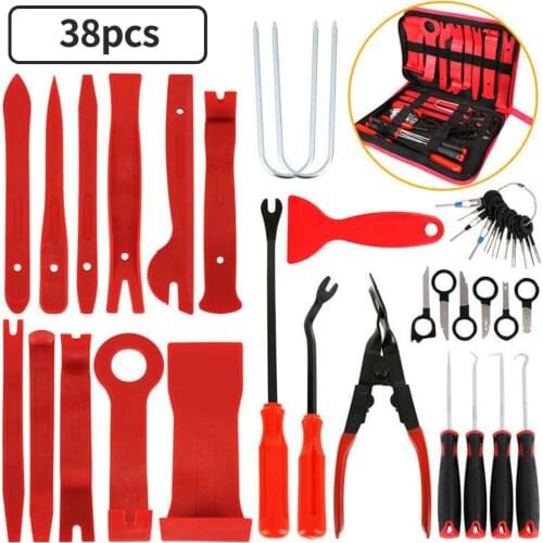 Auto Door Clip Panel Trim Removal Tool Kits Navigation Disassembly Seesaw Car Interior Plastic Seesaw Conversion Tool Hand Kit