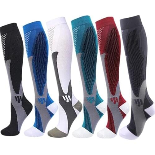 Running Men Women Compression Socks New Medical Varicose Veins Pregnancy Nursing Athletic Football Soccer Stockings Sports Socks