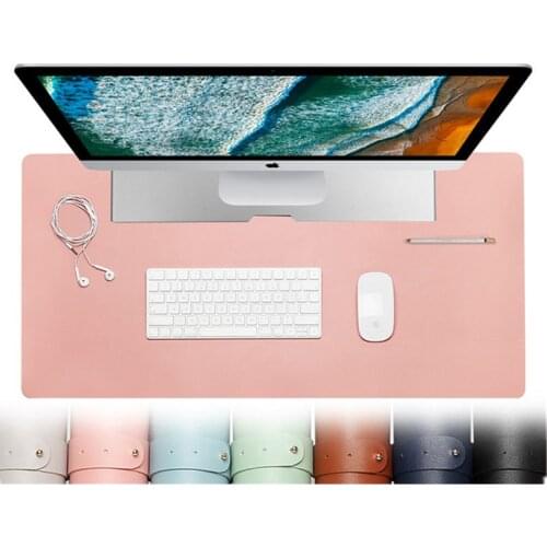 BENTOBEN Portable Large Mouse Pad Gamer Waterproof PU Leather Suede Desk Mat Computer Mousepad Keyboard Table Cover for Games